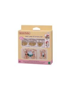 Sylvanian Family Wall Sconces & Curtains Set