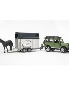 Bruder Land Rover Defender Station Wagon-1Horse &Trailer