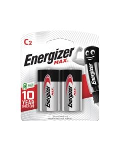 Energizer Max C Batteries, Alkaline, 2 Pack