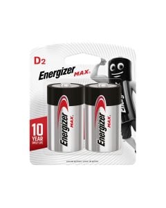 Energizer Max D Batteries, Alkaline, 2 Pack