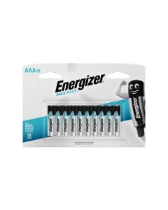 Energizer Max Plus AAA Batteries, Alkaline, 10 Pack
