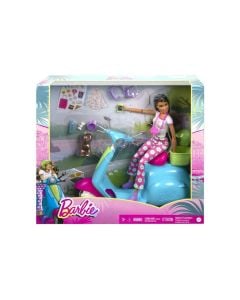Barbie Holiday Fun Doll, Scooter And Accessories