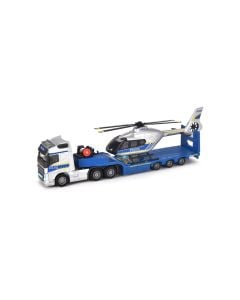 Majorette Volvo Truck + Airbus Police Helicopter