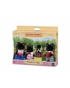 Sylvanian Family Midnight Cat Family