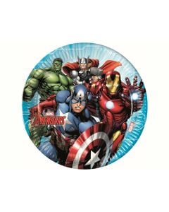 Mighty Avengers Paper Plates Large 23Cm  - Pet