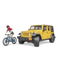 Jeep Wrangler R.U. with Mountain Bike & Cyclist