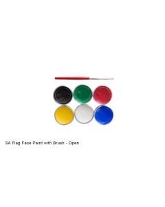 Teddy Face Paint SA Flag Standard With Brush