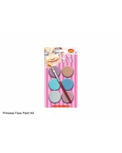 Teddy Princess Face Paint 6x10ml Kit with Paint Brush