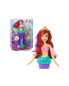 Disney Princess Toys, Ariel Swimming Mermaid Doll with Color-Change Hair and Tail, Water Toy Inspired by the Disney Movie