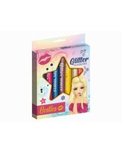 Besties 8 Glitter Markers in Wallet