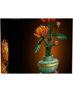 LEGO® Icons Chrysanthemum Flower Decor Building Set, Zero-Maintenance Plant Gift for Adults 10368