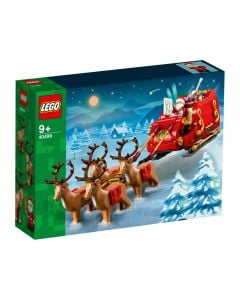 LEGO® Santa’s Sleigh Toy Building Set for Kids with Minifigure and Reindeer Figures 40499