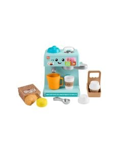 Fisher-Price Toddler Toy Laugh & Learn Learn & Serve Coffee Café Playset with Smart Stages & 10 Pretend Play Pieces for Ages 18+ Months