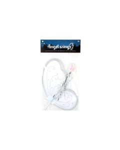 White Butterfly Wings & Wand Header Bag