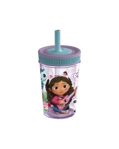 Gabby's Dollhouse Leakproof Silicone Straw Tumbler