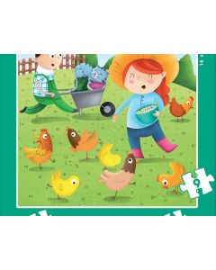Multi 4Pk Farm Animals Puzzle